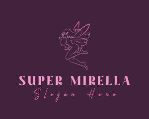 Mystical - Pink Fairy Beauty logo design