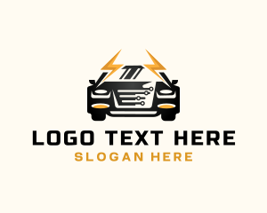 Technology - Electric Car Technology logo design