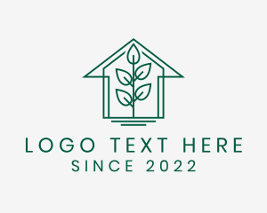 Nature Conservation - Botany House Plant logo design