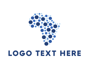 Map - Africa Travel Map logo design