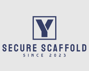 Scaffolding - Square Frame Letter Y logo design