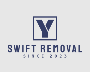 Removal - Square Frame Letter Y logo design