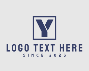 Engineering - Square Frame Letter Y logo design