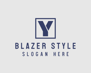 Square Frame Letter Y logo design