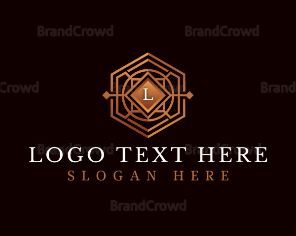 Luxury Decorative Hexagon Logo