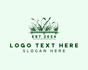 Gardening Grass Lawn  Logo