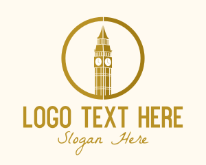 Tourist Spot - London Clock Tower logo design