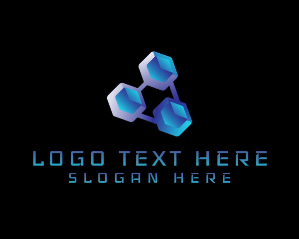Network - Digital Cube Network logo design