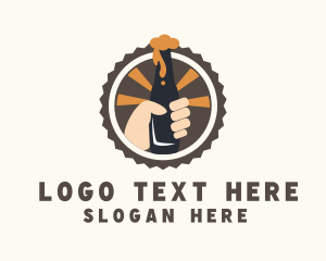 Beer Drink Bottle Logo