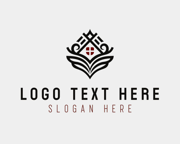 Roof - Eco Roofing Property logo design