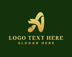 Initail - Advertising Startup Brand Letter A logo design