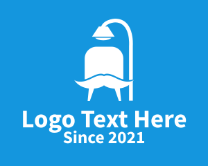 Home Imporvement - Moustache Chair Furniture logo design