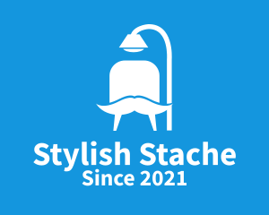 Moustache Chair Furniture logo design