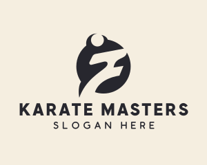 Karate - Generic Human Letter Z logo design