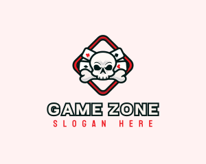 Skull Casino Gaming logo design