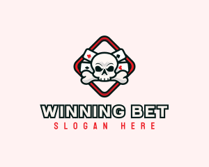 Bet - Skull Casino Gaming logo design