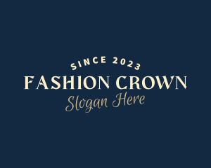 Fashion Restaurant Brand logo design