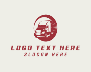 Logisitcs - Truck Cargo Forwarding logo design