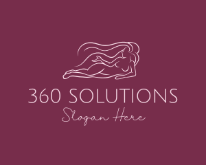 Nude Woman Hair logo design