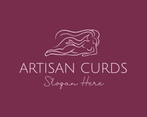 Nude Woman Hair logo design