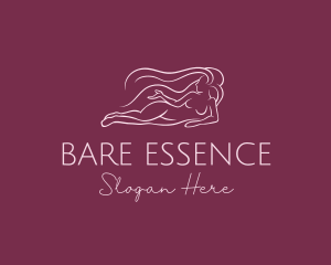 Nude Woman Hair logo design