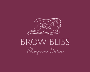 Nude Woman Hair logo design