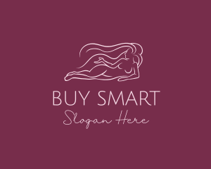 Nude Woman Hair logo design