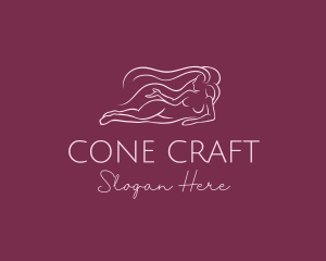 Nude Woman Hair logo design