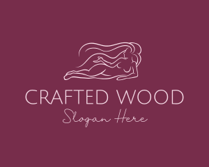 Nude Woman Hair logo design