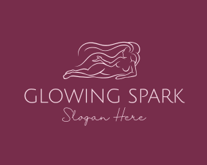 Nude Woman Hair logo design