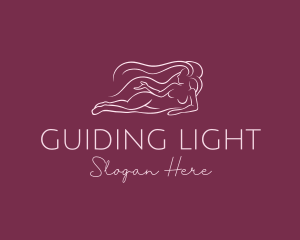 Nude Woman Hair logo design