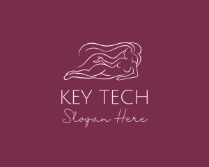 Nude Woman Hair logo design