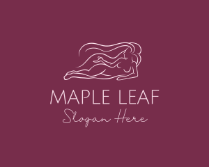 Nude Woman Hair logo design