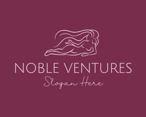 Nude Woman Hair logo design