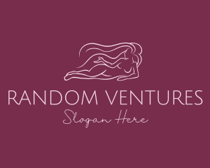 Nude Woman Hair logo design