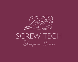 Nude Woman Hair logo design