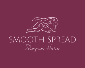 Nude Woman Hair logo design