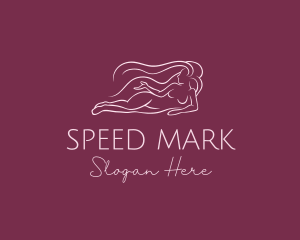 Nude Woman Hair logo design