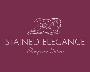 Nude Woman Hair logo design