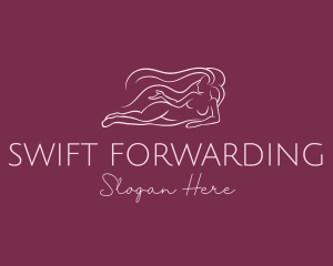 Nude Woman Hair logo design