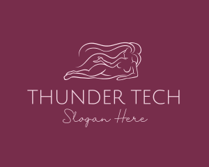 Nude Woman Hair logo design