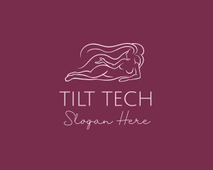 Nude Woman Hair logo design