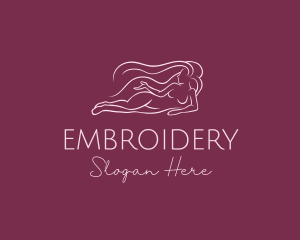 Nude Woman Hair logo design