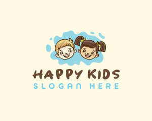 Young Happy Kids logo design