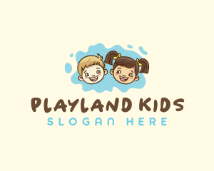 Young Happy Kids logo design