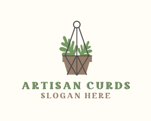 Macrame Plant Pot logo design