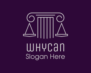 Justice Column Scale Logo