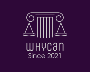 Legal Advice - Justice Column Scale logo design