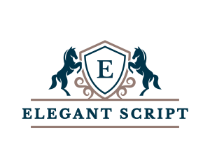 Horse Stallion Equestrian logo design