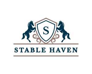 Horse Stallion Equestrian logo design